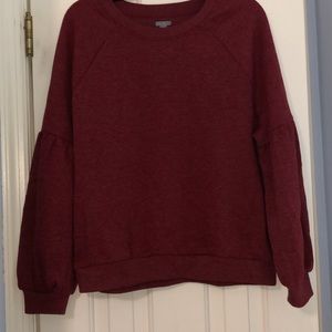 aerie balloon sleeve crew neck